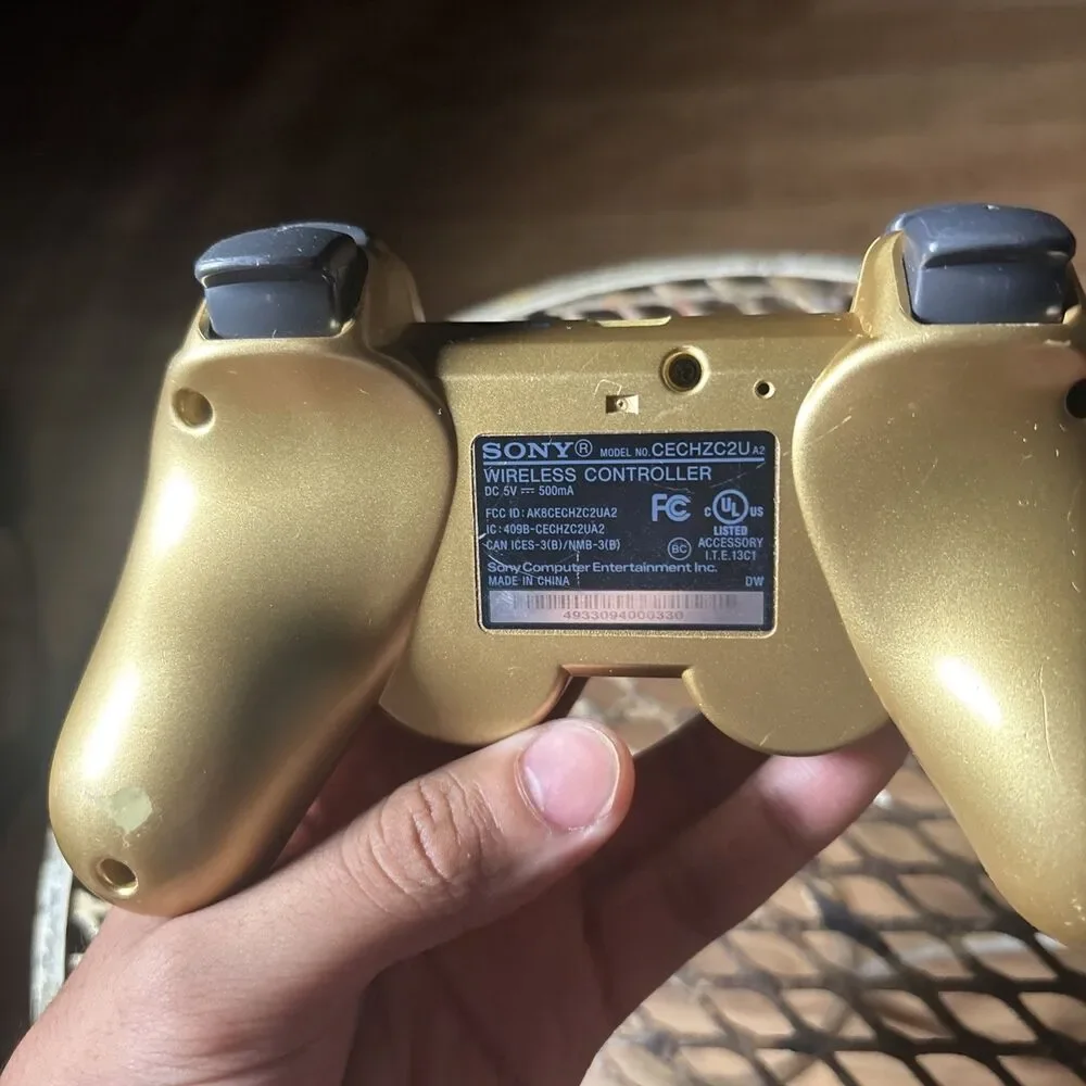 Official Sony PlayStation 3 Controller OEM PS3 DualShock 3 - Gold